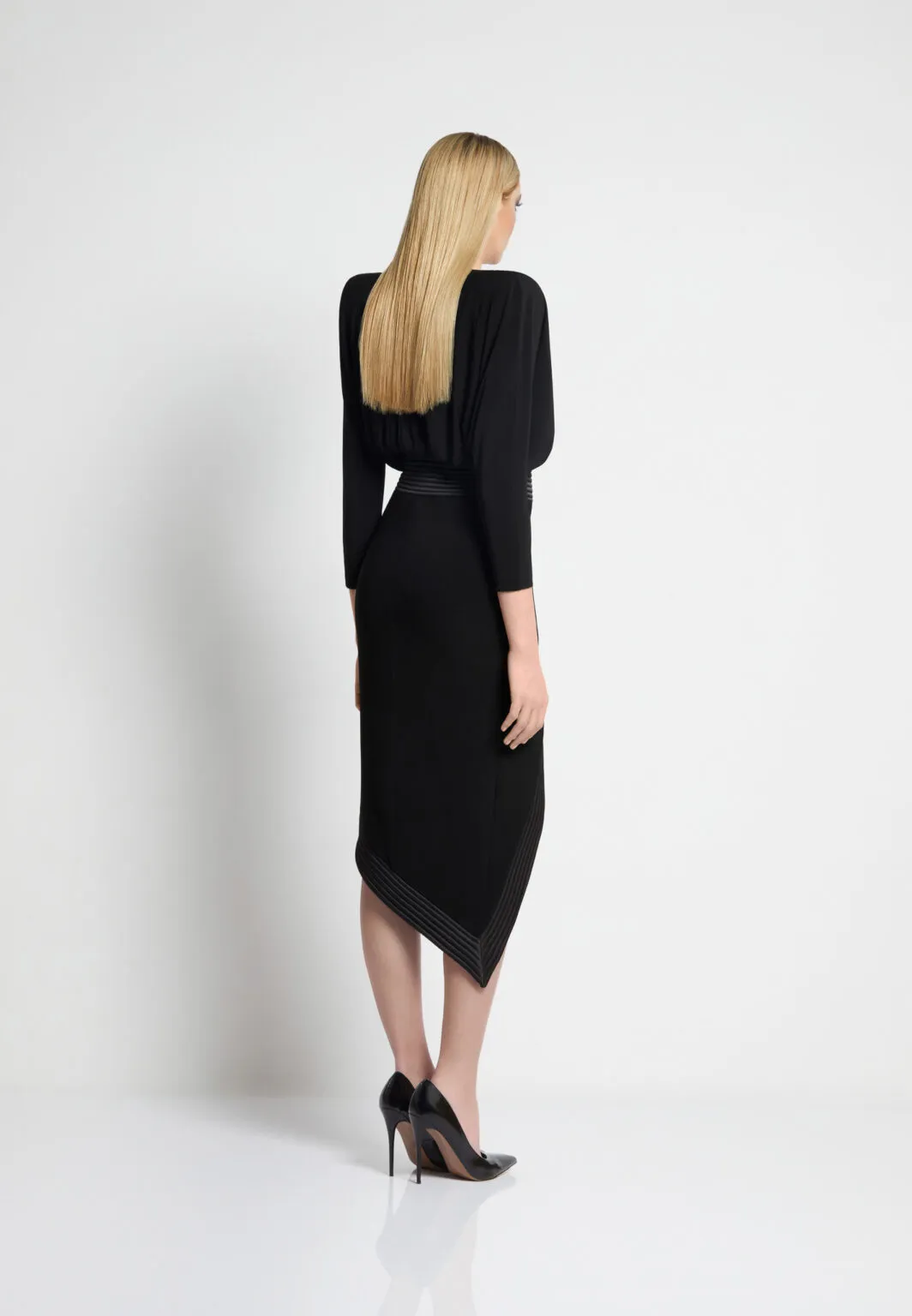 Zhivago Im Her Man Midi Dress In Black