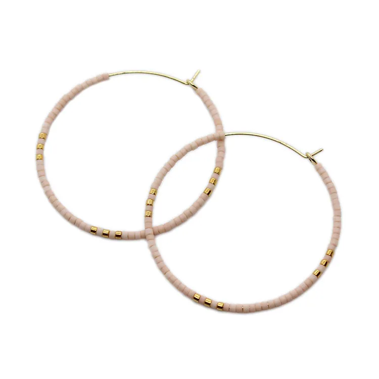 Zoe Hoops / Large Pink